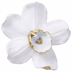 Déco murale orchidée blanche 25cm Kare Design
