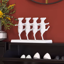 Déco vaches cancan blanches Kare Design