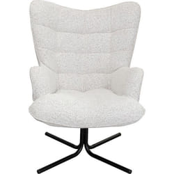 Fauteuil pivotant Oscar gris Kare Design