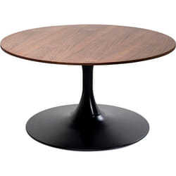 Table basse Schickeria 80cm noyer et noire Kare Design