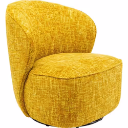 Fauteuil pivotant Ellie jaune Kare Design