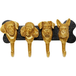 KARE Dog Family porte-manteaux Mural 4 crochet(s) Noir