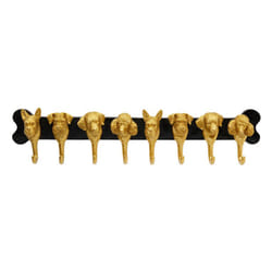 KARE Dog Family porte-manteaux Mural 8 crochet(s) Noir
