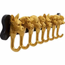 KARE Dog Family porte-manteaux Mural 8 crochet(s) Noir