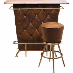 KARE Design 77572 Tabouret de bar Siège rembourré 4 pieds