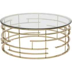 Table basse Jupiter 100cm dorée Kare Design