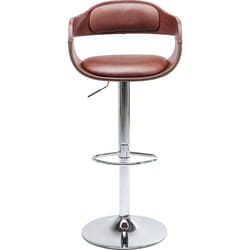 KARE Design Monaco Nougat Tabouret de bar Siège rembourré Dossier rembourré 1 pieds