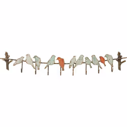 KARE Design Bird Party, Mural, Acier, 8 crochet(s), Bronze, 1020 mm, 60 mm