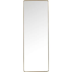 Miroir Curve rectangulaire 200x70cm laiton Kare Design