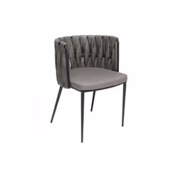 Chaise avec accoudoirs Cheerio grise Kare Design