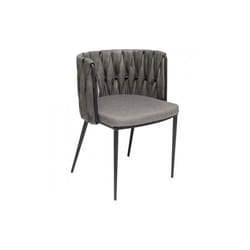Chaise avec accoudoirs Cheerio grise Kare Design