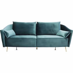 Canapé Vegas Forever 3 places bleu-vert Kare Design