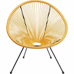 Fauteuil de jardin Acapulco jaune Kare Design