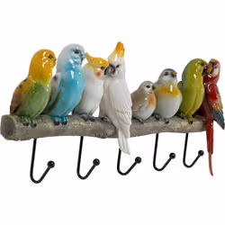 KARE Design Exotic Birds porte-manteaux Mural 5 crochet(s) Bois