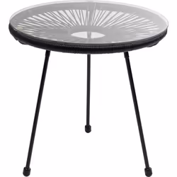 Table d'appoint Acapulco 50cm noire Kare Design