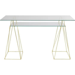 Bureau Polar 135x65cm doré Kare Design