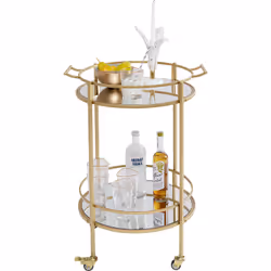 KARE Design Emilia, Table basse, Forme arrondie, 4 pieds, Transparent