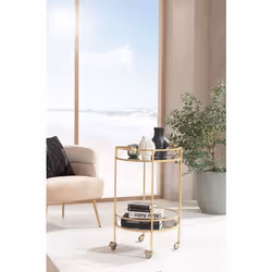 KARE Design Emilia Table basse Forme arrondie 4 pieds