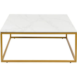 Table basse Key West 90x90cm blanche Kare Design