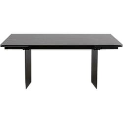 Table à rallonges Novel 180x90cm noire Kare Design