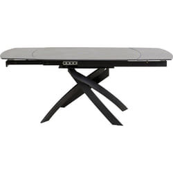 Table à rallonges Twist 180x90cm noire Kare Design