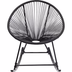 Fauteuil à bascule Acapulco noir Kare Design