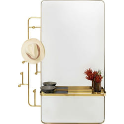 Portemanteau miroir Tristan 150x76cm doré Kare Design