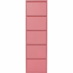 KARE Caruso, Fermé, Rose, Acier, 5 étagères, Poudre, 500 mm