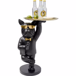 KARE Design 86932 Table de nuit et table de chevet Noir, Or