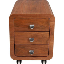 Caisson de bureau à roulettes Club noyer Kare Design