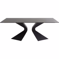 Table à manger céramique noir 180x90cm GLORIA