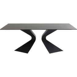 Table à manger céramique noir 180x90cm GLORIA
