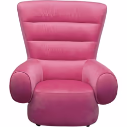 Fauteuil Sweep velours rose Kare Design