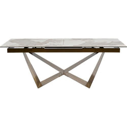 Table à rallonge Connesso 260x90cm blanche Kare Design