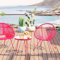 Table d'appoint Acapulco Mono 50cm rose Kare Design