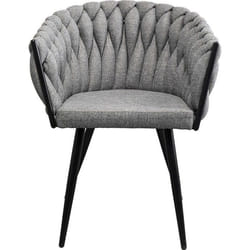 Chaise avec accoudoirs Dean grise Kare Design
