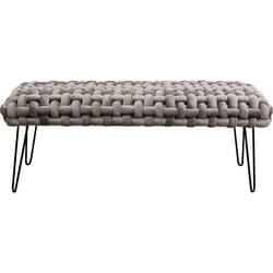 Banc Weave velours gris Kare Design
