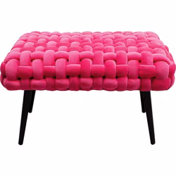 Banc Weave velours rose Kare Design