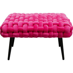 Banc Weave velours rose Kare Design