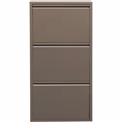 KARE Caruso, Fermé, Marron, Acier, 3 étagères, Poudre, Taupe