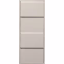 KARE Caruso, Fermé, Beige, Acier, 4 étagères, Poudre, Cream