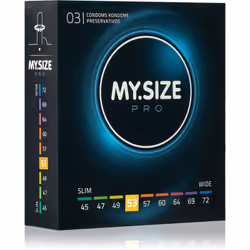 Ayez des rapports sexuels qui vous apportent un plaisir intense tout en étant protégé. Les préservatifs ultra-fins MY.SIZE 53 ...