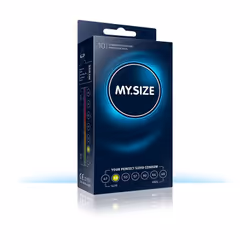 MY.SIZE 05450133, Préservatif masculin, Transparent, Latex, ISO 4074: 2002, CE0197, 49 mm, 0,07 mm