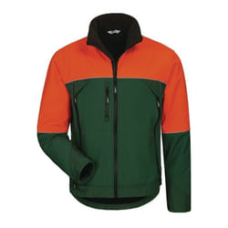 Elysee - Veste en Softshell de forestier sanddorn taille l verte/orange 94 % pes / 4 % élasthanne, laminé 3 couc