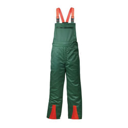 Feldtmann - Salopette de protect. ctre les coupures fichte taille 54 verte/rouge 70 % pes / 30 % coton
