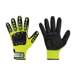 Elysee - 1 paire de gants Resistant jaune vif / noir taille 10 - 0881-10H