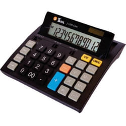 Twen J 1200 Calculatrice de bureau noir Ecran: 12 solaire à pile(s) (l x H x P) 141 x 25 x 151 mm