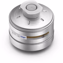 Raccord : Rd40 UE : 1 pc. Ce filtre à gaz a un raccord à visser Rd40 et est compatible avec le masque Dräger X-plore 6300 et  ...