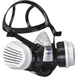 Dräger X-plore 3300 Masque de protection respiratoire adapté aux peintures solvants, époxy résine, poussières Demi-Masque peinture avec 2 cartouches