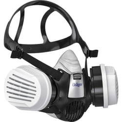 Dräger X-plore 3300 Demi-Masque de Protection respiratoire adapté aux substances Chimiques, gaz, vapeurs Kit avec 2 filtres A1B1E1K1 hg P3, Taille l